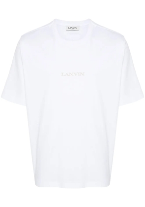 Lanvin logo-embroidered cotton T-shirt - White