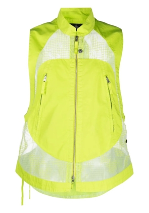 Stone Island Shadow Project mesh-panel vest - Green