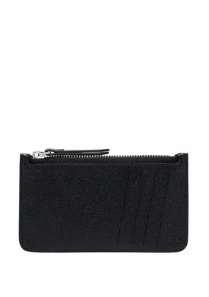 Maison Margiela four-stitch leather card holder - Black