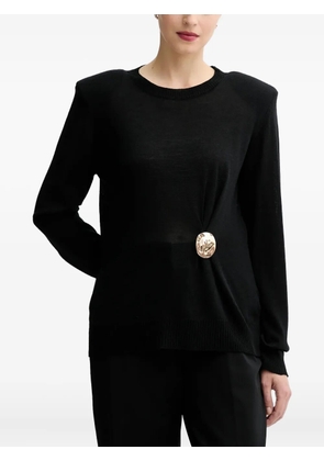SIMONA CORSELLINI crew-neck top - Black