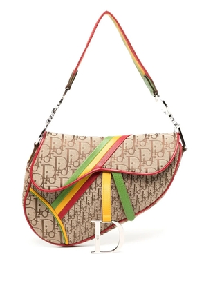 Christian Dior Pre-Owned 1990-2000s Rasta Trotter Saddle shoulder bag - Brown