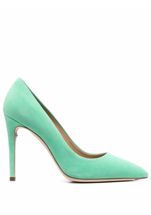 Ferragamo Ilary X5 105mm suede pumps - Green