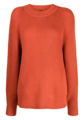 JOSEPH crew-neck knitted sweater - Orange