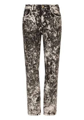 Dolce & Gabbana marbled boyfriend jeans - Black