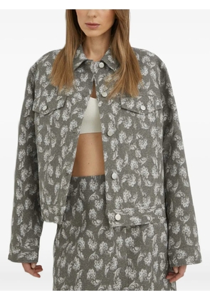SAMSOE SAMSOE buttoned floral jacket - Grey