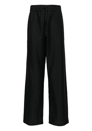 Off-White cotton-silk trouser - Black