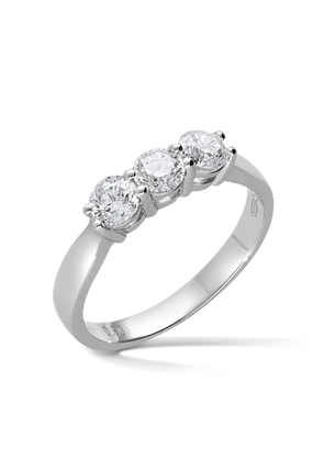 LEO PIZZO 18kt white gold Trilogy diamond ring - Silver