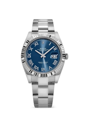 Rolex 2022 Datejust fluted bezel 41mm watch - Silver