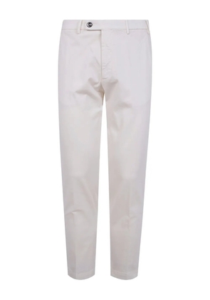 michael coal button-fly cotton trousers - White