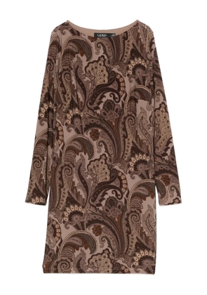 Lauren Ralph Lauren paisley-print mini dress - Brown