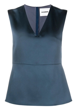 Jil Sander V-neck tank top - Blue