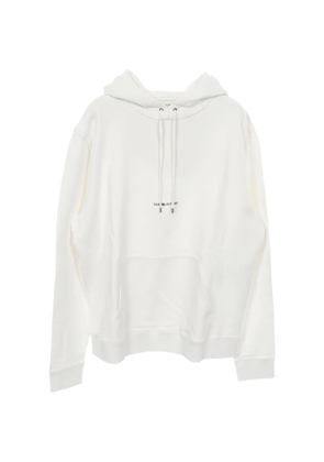Saint Laurent Pre-Owned 2010s logo-detail hoodie - White
