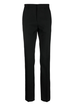Versace slim-cut wool trousers - Black