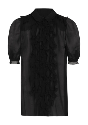Dolce & Gabbana ruffled collared blouse - Black