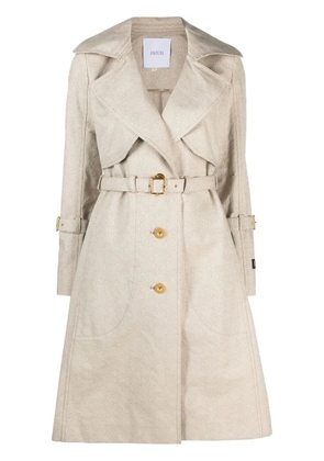 Patou belted trench coat - Neutrals