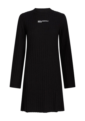 Karl Lagerfeld Jeans plissé-knit dress - Black