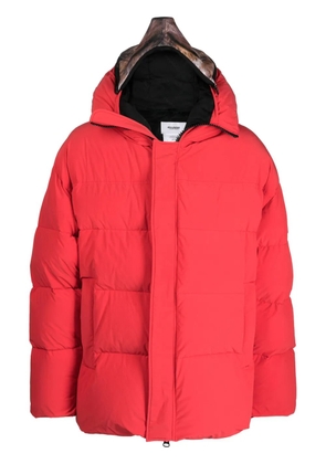 Doublet padded animal motif-hoodie jacket - Red