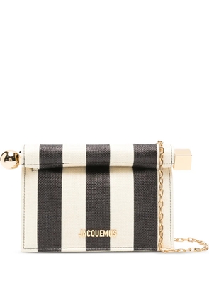 Jacquemus striped roll mini bag - Neutrals