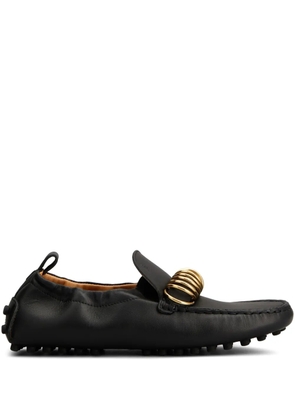 Tod's ring-embellished loafers - Black