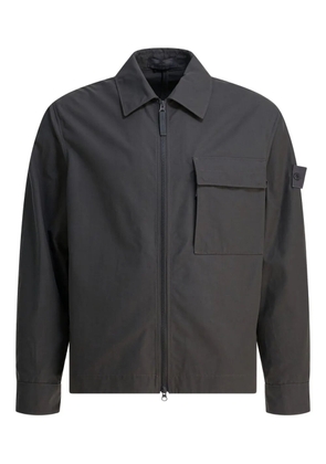 Stone Island zip-fastening patch-pocket shirt jacket - Grey
