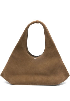 Coperni suede top-handle tote bag - Brown