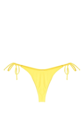Moschino logo-patch bikini bottoms - Yellow