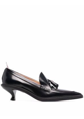 Thom Browne tassel-detail pointed loafers - Black