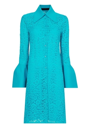 Proenza Schouler floral lace shirtdress - Blue