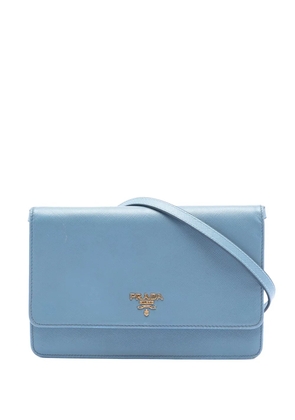 Prada Pre-Owned 2000-2013 Saffiano Wallet on Strap crossbody bag - Blue