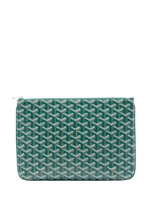 Goyard Pre-Owned 2016 Goyardine Senat MM clutch bag - Green