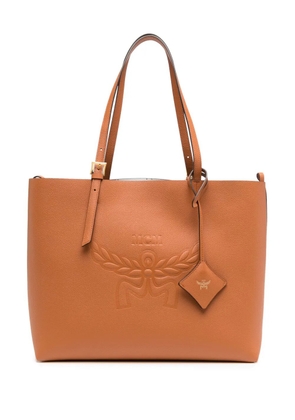 MCM medium Himmel logo-embossed leather bag - Brown