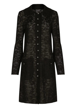 Dolce & Gabbana Lace-stitch DG jacket - Black