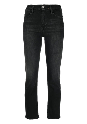 FRAME cropped straight-leg jeans - Black
