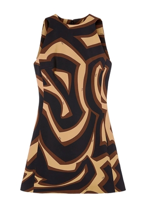 PUCCI abstract-print A-line dress - Black