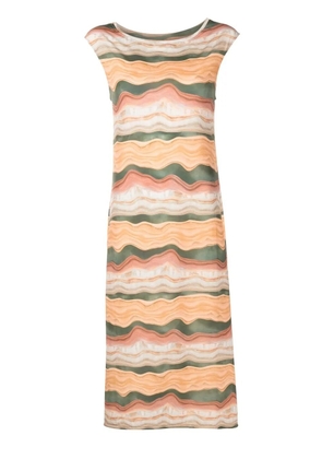 Lygia & Nanny Zababa sleeveless midi dress - Brown