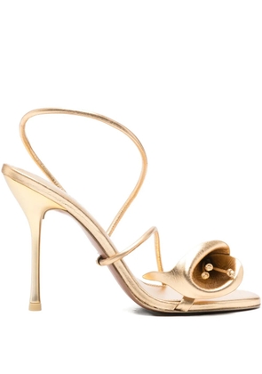 Cult Gaia 110mm Cassidy sandals - Gold