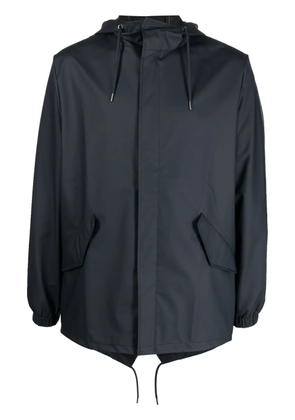 Rains drawstring-hood parka jacket - Blue