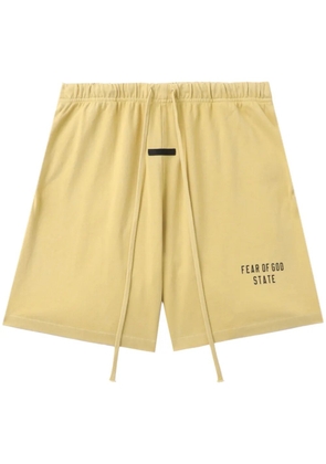 FEAR OF GOD ESSENTIALS logo-print track shorts - Yellow