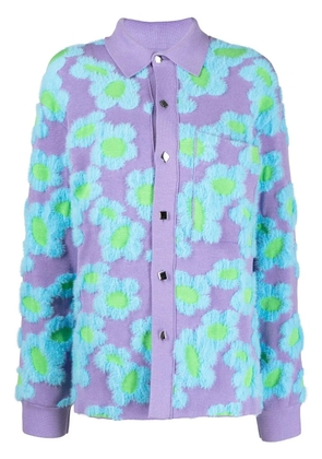 Jacquemus Le Chemise Neve Fleurs cardigan - Purple