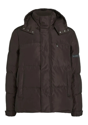 Karl Lagerfeld hooded puffer jacket - Brown