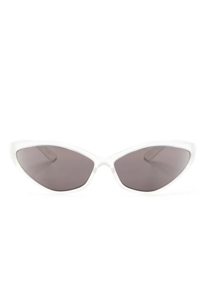 Balenciaga Eyewear 90s Oval wrap-around sunglasses - White