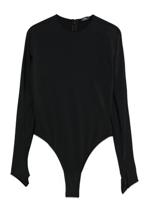 Mugler concealed long-sleeve bodysuit - Black