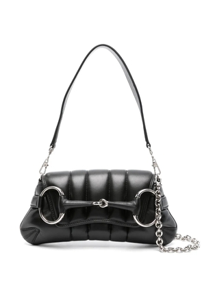 Gucci small Horsebit Chain shoulder bag - Black