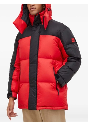 HUGO hooded colourblock jacket - Red