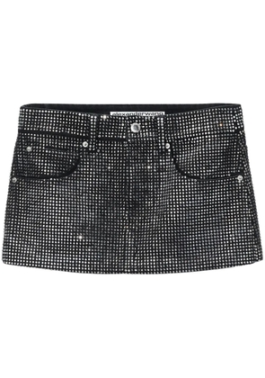 Alexander Wang crystal-embellished mini skirt - Black