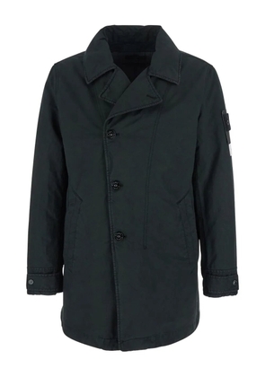 Stone Island double-breasted coat - Blue