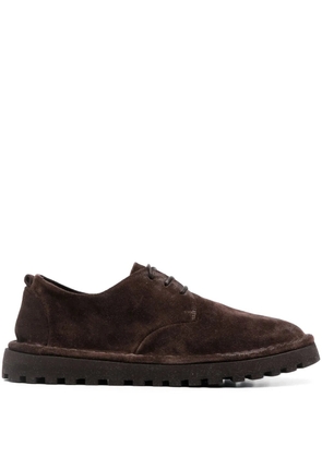 Marsèll Sancrispa Alta suede derby shoes - Brown