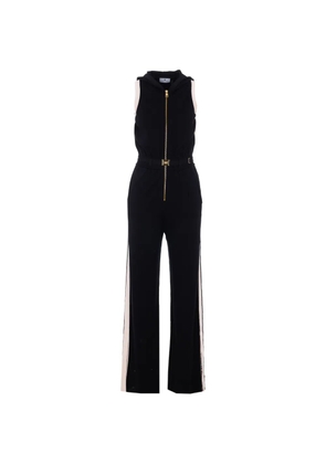 Elisabetta Franchi hooded zip jumpsuit - Black