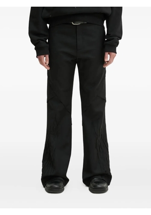 HELIOT EMIL pleated panel trousers - Black