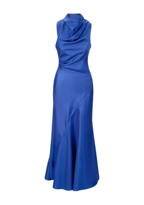 STAUD Frida silk maxi dress - Blue